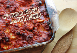 Spicy Potato Casserole with Tofu Chorizo