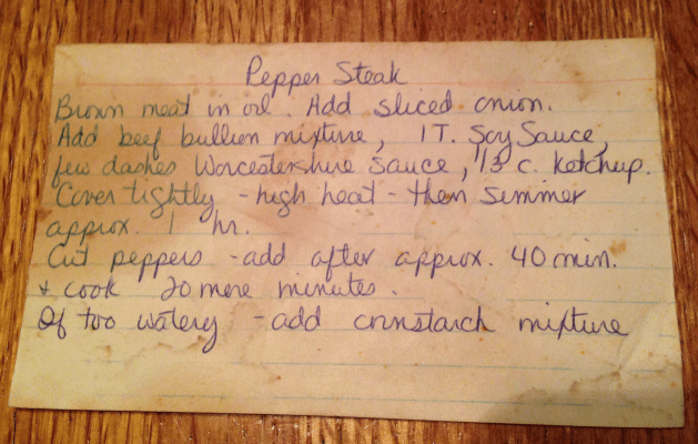 Original pepper steak recipe