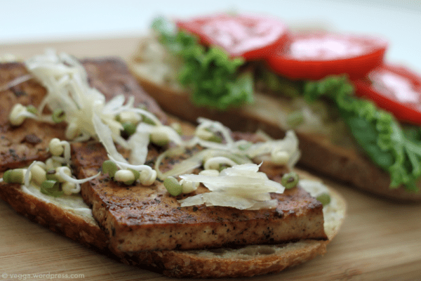 Marinated Tofu Sandwich -- how to cook with tofu