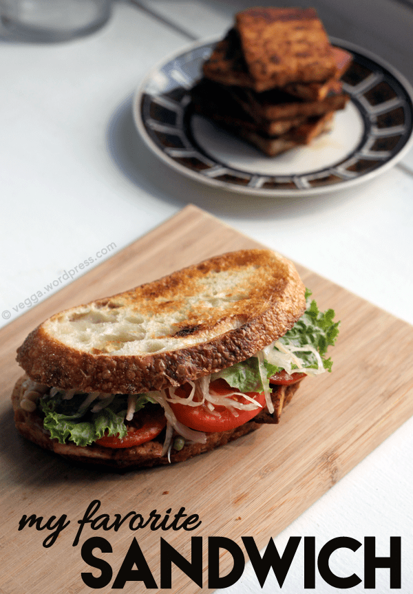 Marinated Tofu Sandwich