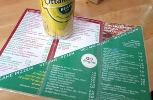 Pinocchio Pizza menu