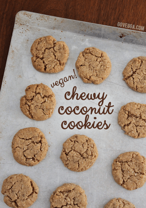 chewy vegan coconut cookies