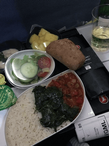 A sample #vegan meal on Turkish Airlines.
