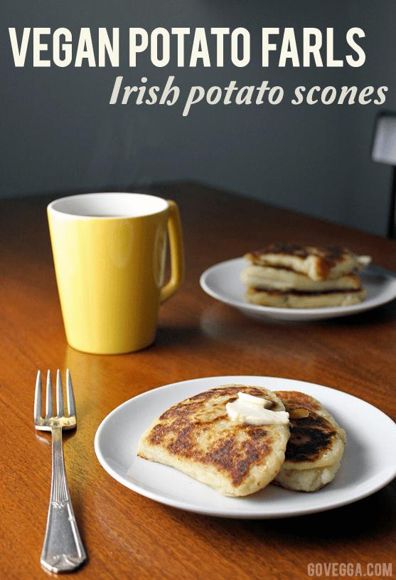 Vegan potato farls (Irish potato scones) // govegga.com