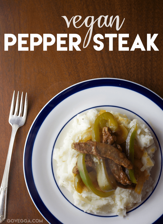 Vegan pepper steak // govegga.com