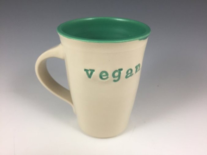 Vegan mug giveaway by the Vegan Potter