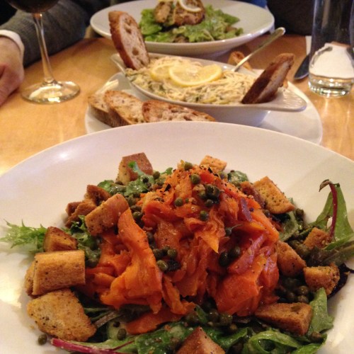 Carrot lox salad at Great Sage