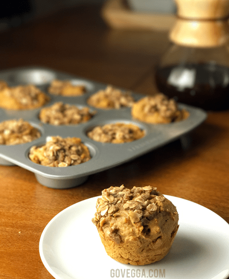 "Pumpkin" streusel muffins